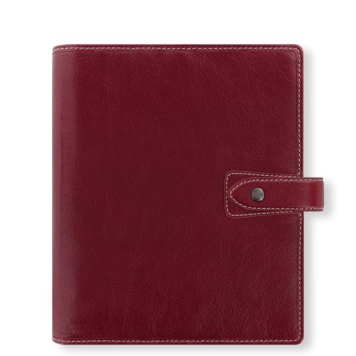 Malden A5 Leather Organizer in Burgundy