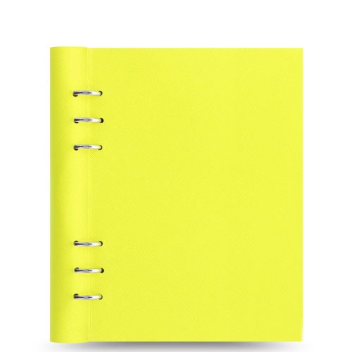 Clipbook Saffiano Fluoro A5 Notebook Yellow