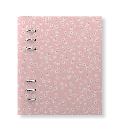 Clipbook Floral A5 Refillable Planner Daisy Pink