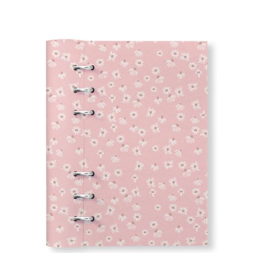 Clipbook Floral Personal Refillable Planner Daisy Pink