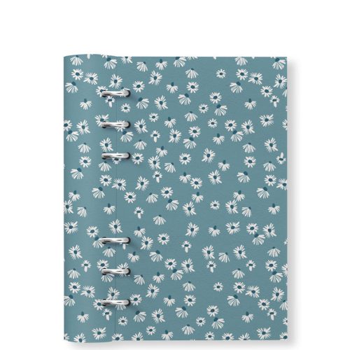 Clipbook Floral Personal Refillable Planner Daisy Teal