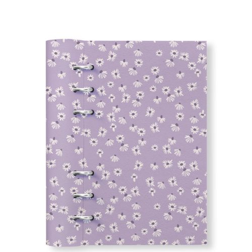 Clipbook Floral Personal Refillable Planner Daisy Lilac