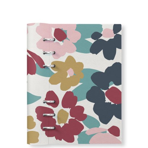 Clipbook Floral Personal Refillable Planner Bloom White