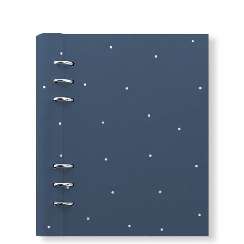 Clipbook Timeless A5 Refillable Planner Polka Dot Indigo