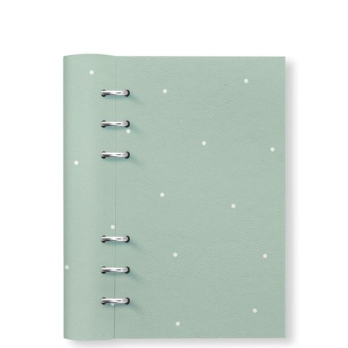 Clipbook Timeless Personal Refillable Planner Polka Dot Sage