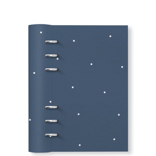 Clipbook Timeless Personal Refillable Planner Polka Indigo