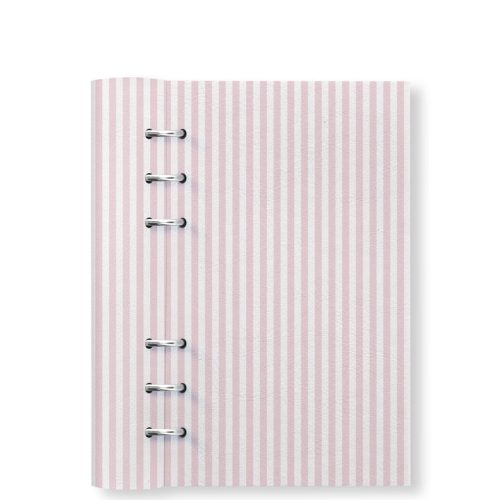 Clipbook Timeless Personal Refillable Planner Stripes Blush