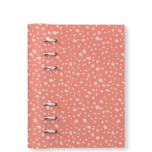 Clipbook Timeless Personal Refillable Planner Speckles Coral