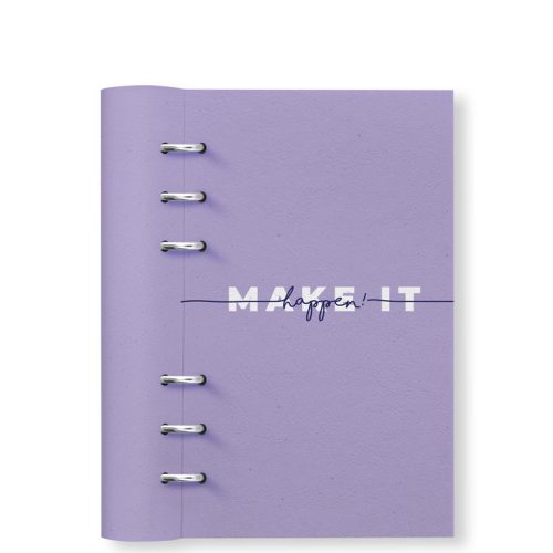 Clipbook Quotes Personal Refillable Planner Make it happen