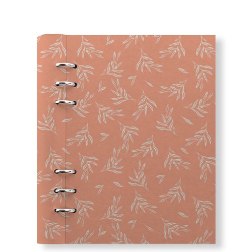 Clipbook Plants A5 Refillable Planner Leaves Blush