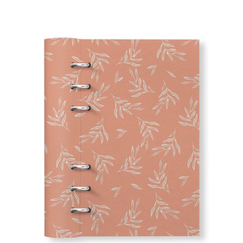 Clipbook Plants Personal Refillable Planner Leaves Blush