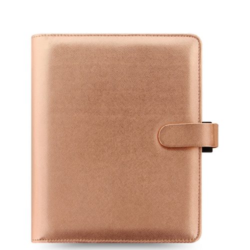 Saffiano Metallic A5 Organizer Rose Gold