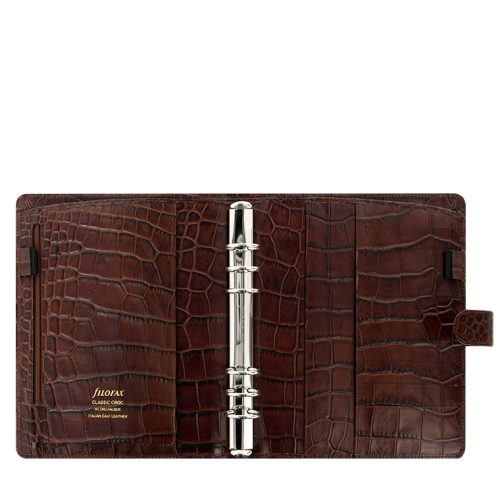 17 026017 filofax classic croc chestnut a5 open 1 2 2 1 1