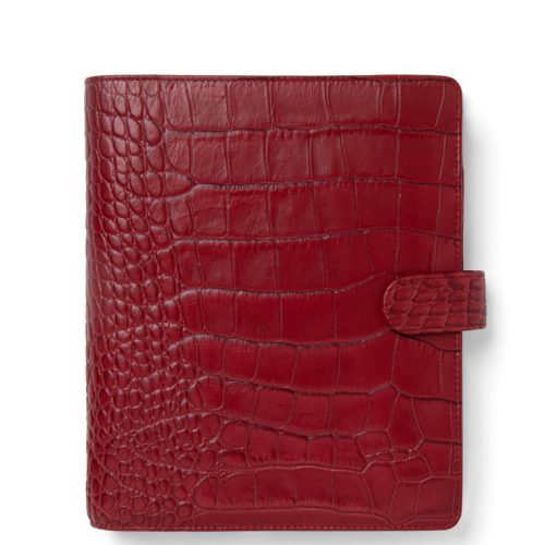 Classic Croc A5 Leather Organizer Cherry