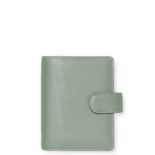 Filofax Norfolk Pocket Leather Organizer in Sage Green