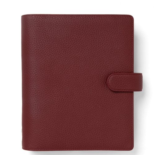 Filofax Norfolk A5 Leather Organizer in Currant