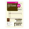 Vertical Year Planner - Pocket Cotton Cream 2025 English - Filofax