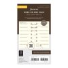 Week On One Page Diary - Personal Cotton Cream 2025 Multilanguage - 25-68439