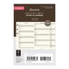 Vertical Year Planner - Pocket Cotton Cream 2026 English - 26-68208