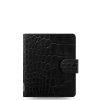 Classic Croc Pocket Organizer Black Ebony Leather