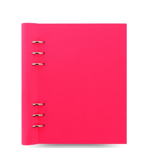 Clipbook Saffiano Fluoro A5 Notebook Pink