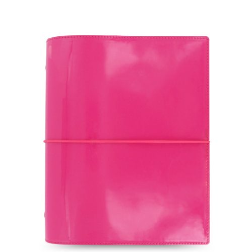 Domino Patent A5 Organizer Hot Pink