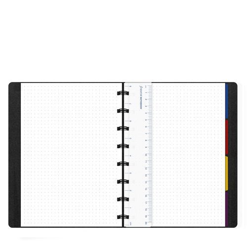 filofax notebook dotted a5 black