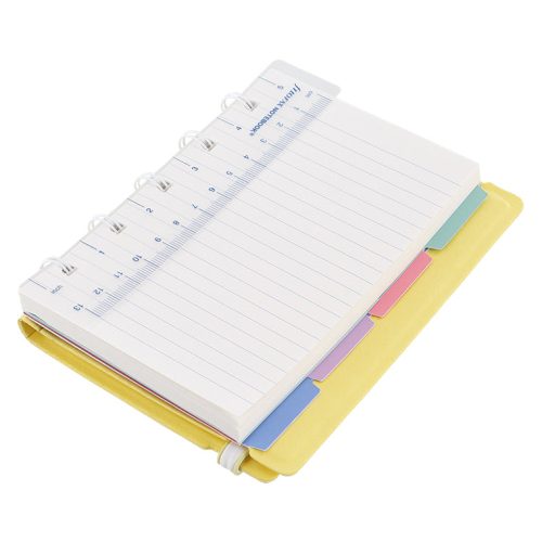 notebook pastels pocket lemon folded