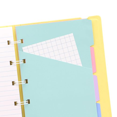 notebook pastels pocket lemon indecies