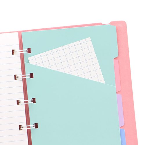 notebook pastels pocket rose indecies