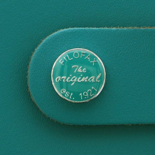 the original a5 folio dark aqua button